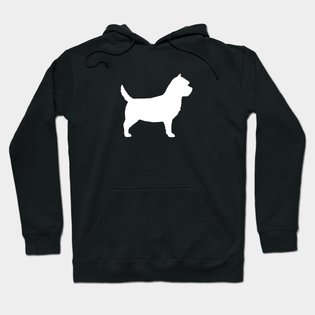 Norwich Terrier Silhouette Hoodie by Coffee Squirrel